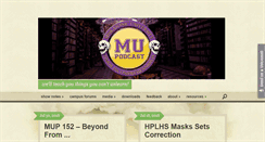Desktop Screenshot of mu-podcast.com