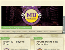 Tablet Screenshot of mu-podcast.com